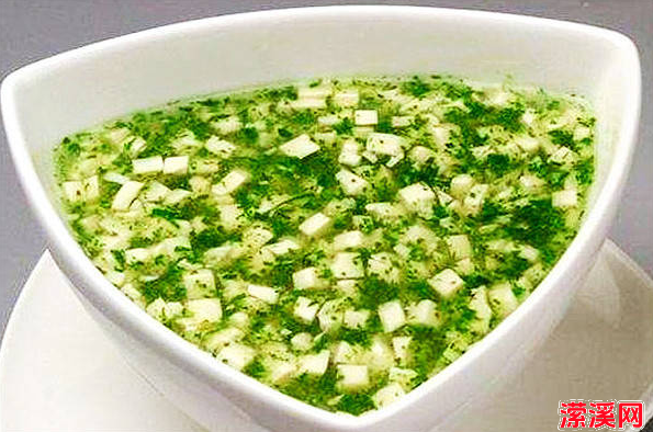 荠菜独有的香味在江浙沪常见的家常做法——荠菜豆腐羹